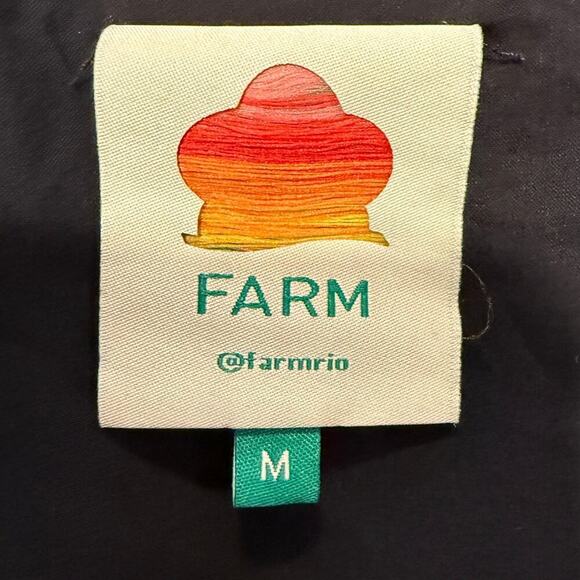 Farm Rio Surreal Flowers Belted Minidress Long Sleeve Puff Sleeve Boho M - Picture 8 of 12